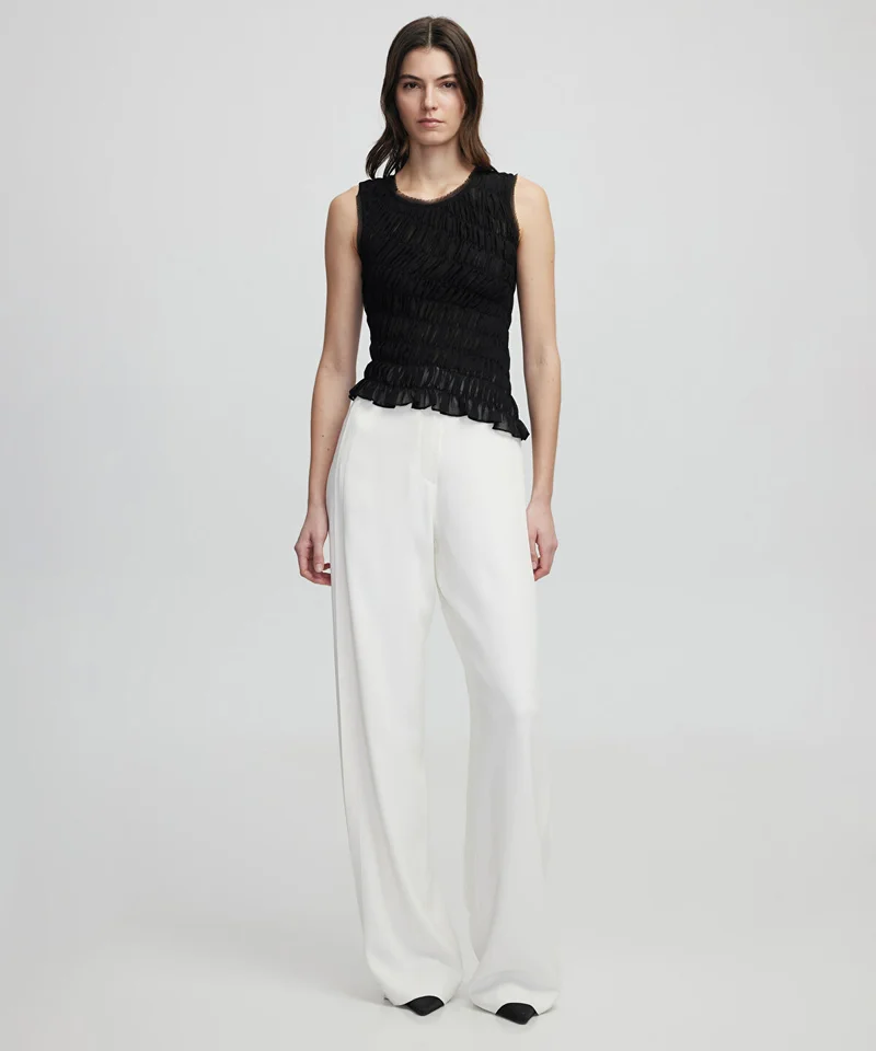 ابيكول Smocked Blouse
