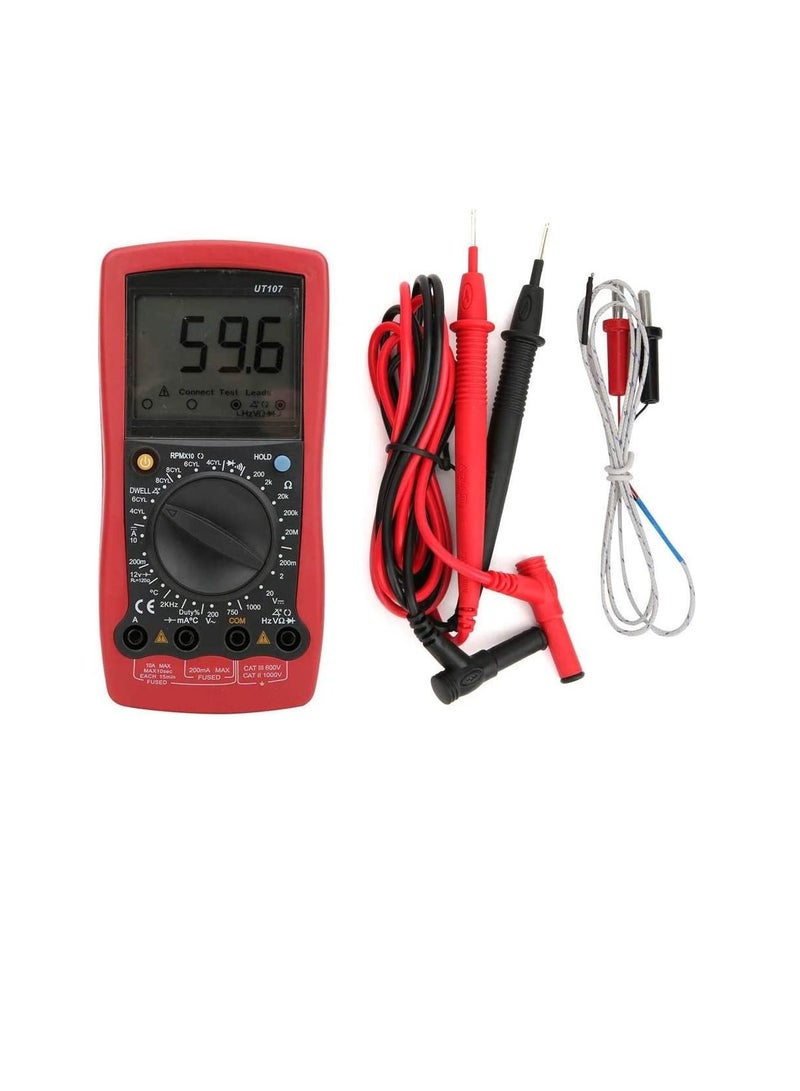 UT107 Multimeter LCD Digital Voltage Tester 1999 Count Current Meter DC Resistance Frequency Tester - Image 1