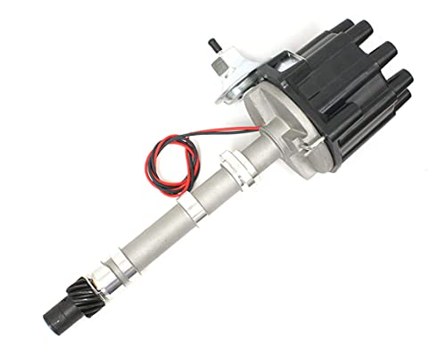 PerTronix Cast D104600 Flame-Thrower Electronic Ignition Distributor with Ignitor Technology, Compatible with Chevrolet Small Block/Big Block, Vacuum Advance Black Cap - Image 3