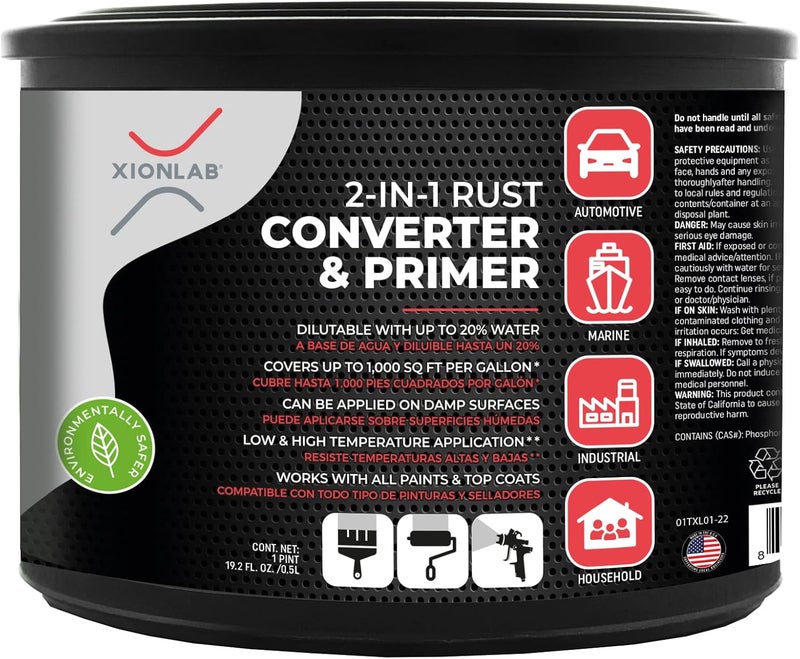Xion Lab XIONLAB 2 in 1 Rust Converter & Metal Primer - Image 1