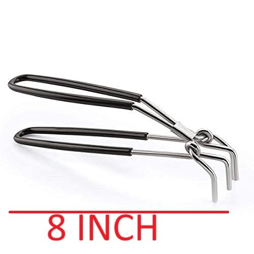 Bridge2shopping Multipurpose Bowl Plate Hot Pot Utensils Pakkad, Gripper, Lifter, Holder 8 Inch Black - Image 2