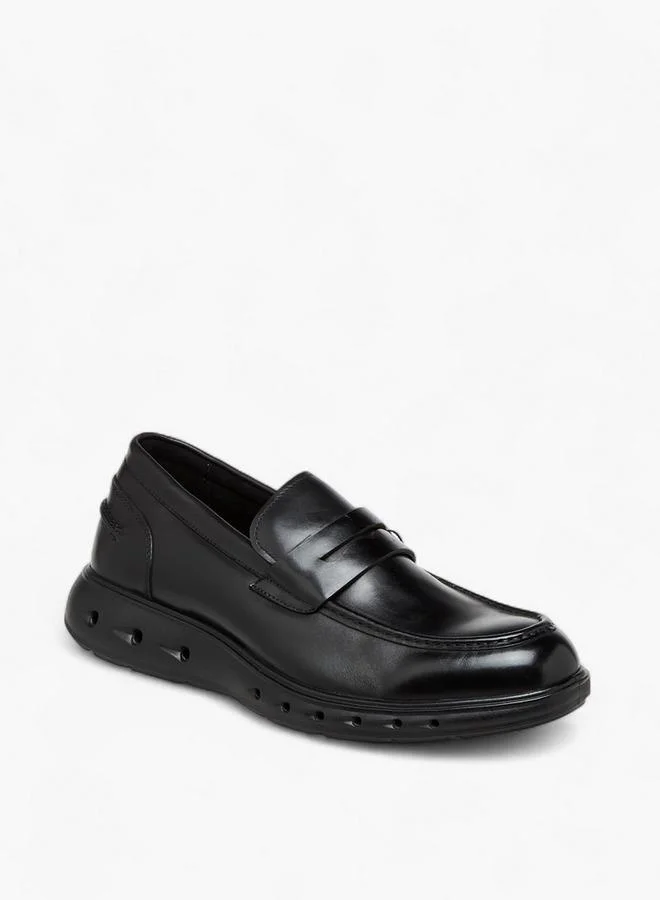 Le Confort Men Solid Slip-On Leather Loafers