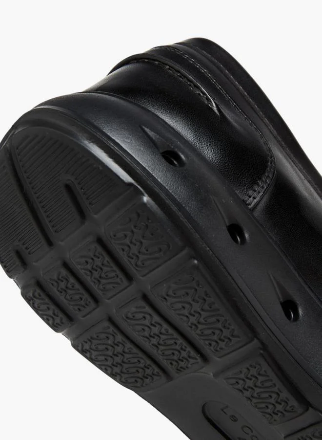 Le Confort BLACK Men Solid Slip-On Leather Loafers for Men | Best Price UAE