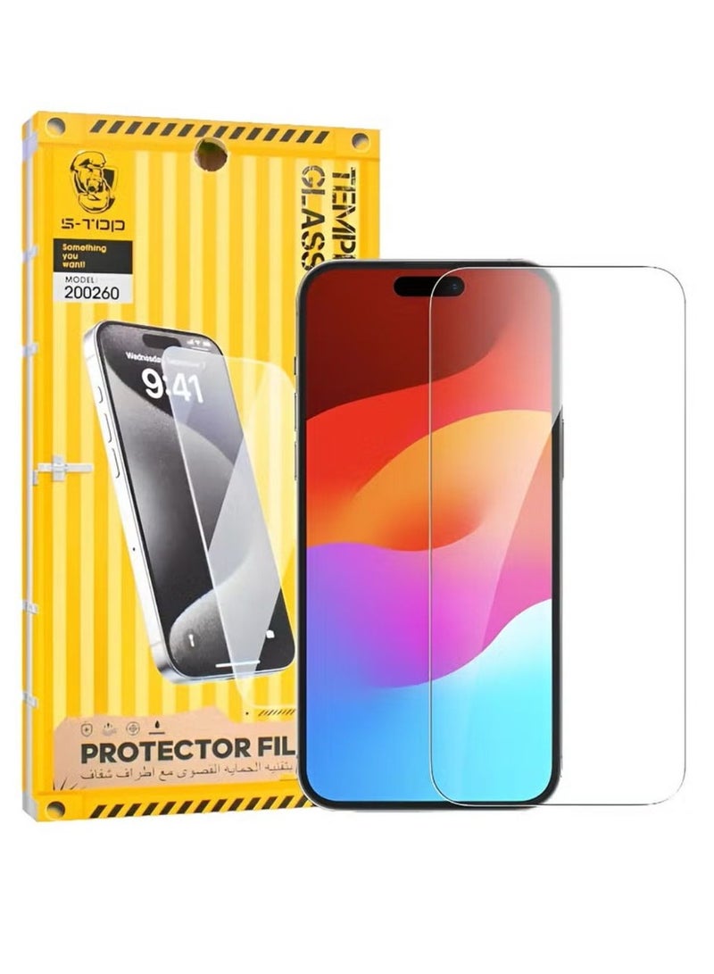 S-TOP Screen protection for iPhone 13 Pro Max, a layer of tempered glass without black edges, complete protection for your phone’s screen against breakage and glare from S-TOP - Image 1