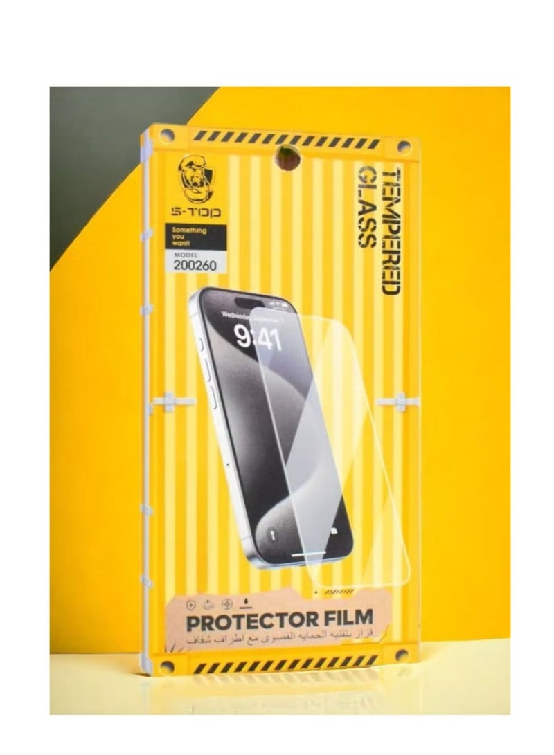 S-TOP Screen protection for iPhone 13 Pro Max, a layer of tempered glass without black edges, complete protection for your phone’s screen against breakage and glare from S-TOP - Image 4