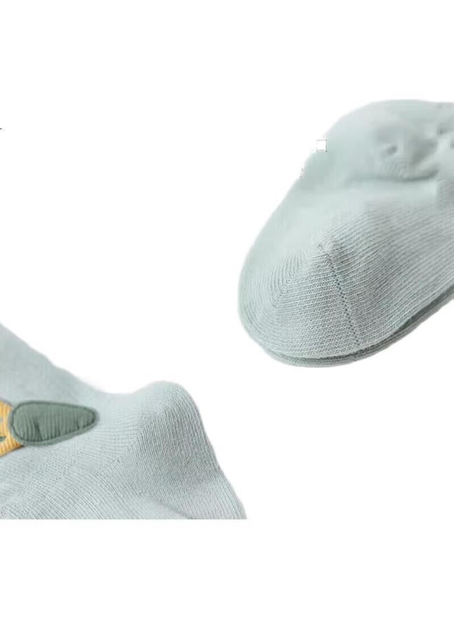 9I9 Baby Socks Baby Floor Socks Children'S Combed Cotton Loose Mouth Elastic Cooling Socks 5 Pairs Pack 1-3 Years Old A93 - Image 2