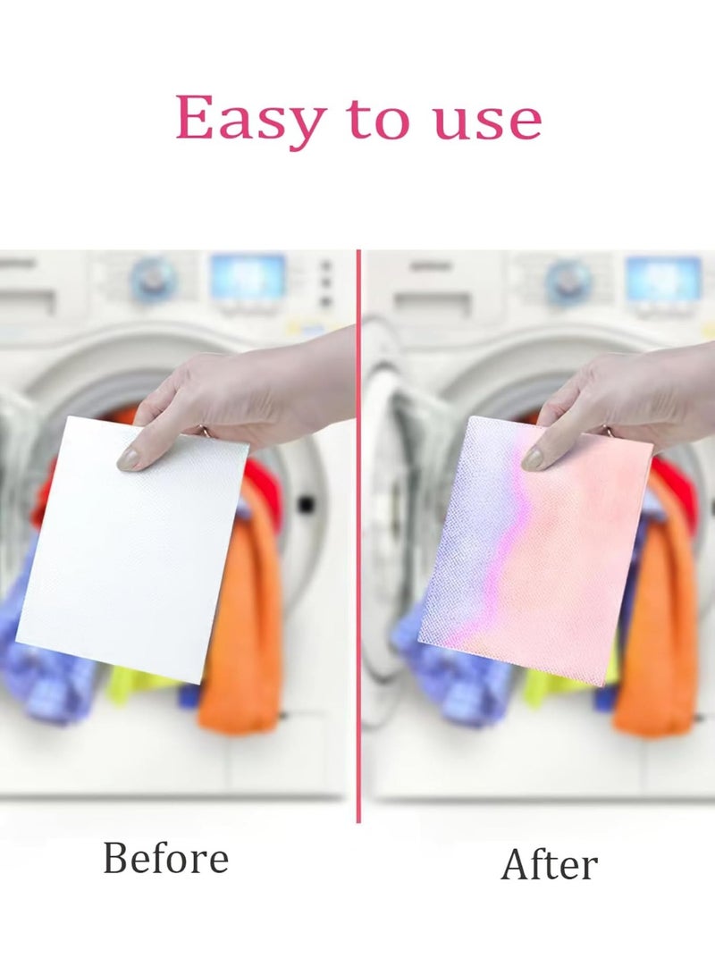 Happy Home 50-Pack Color Catchers to Protect Clothes from Color Transfer and Staining, Loose Dye Absorbent Sheets, Fragrance-Free, Easy to Use and Suitable for All Fabrics and Colors - Image 3
