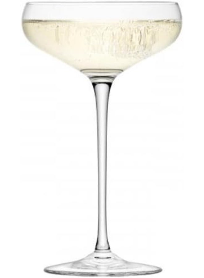LSA International LSA International Wine Champagne Saucer 300 ml Clear | Set of 4 | Mouthblown and Handmade Glass | WI08  - Image 2