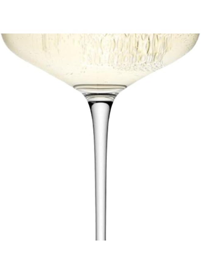 LSA International LSA International Wine Champagne Saucer 300 ml Clear | Set of 4 | Mouthblown and Handmade Glass | WI08  - Image 3