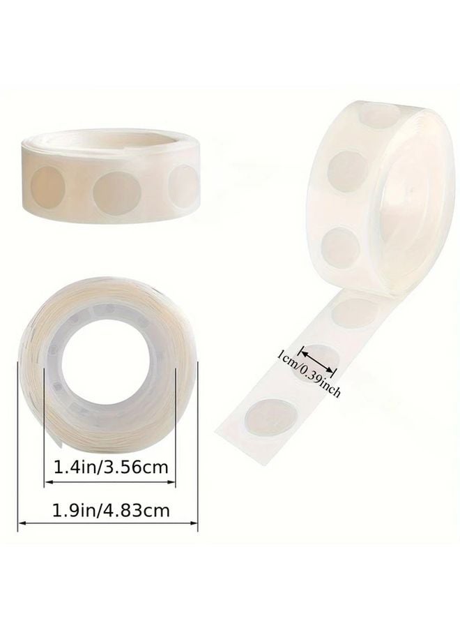 500pcs Double Sided Adhesive Dots 5 Rolls Transparent Removable Sticky For Crafts - Image 5
