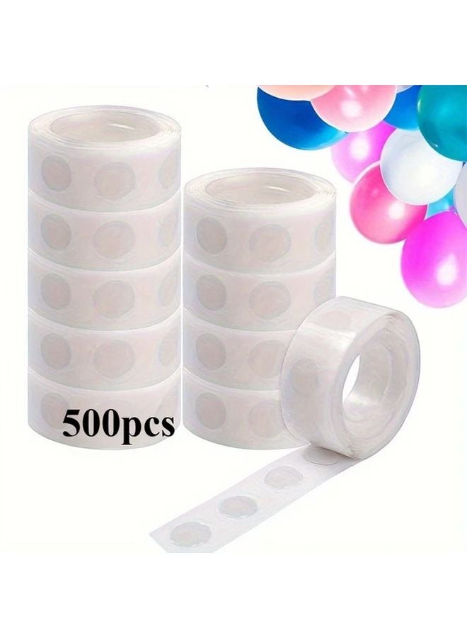 500pcs Double Sided Adhesive Dots 5 Rolls Transparent Removable Sticky For Crafts - Image 3