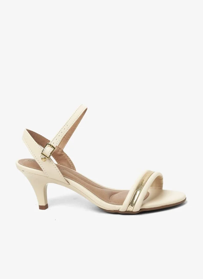 Beira Rio Cream Sandals for Women with Back Strap – Stylish & Supportive sling Back Ladies Sandals for Women | Best Price UAE