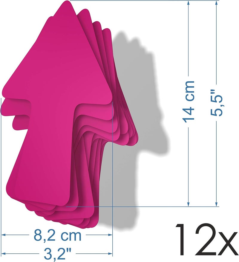imaggge.com 12 Arrows – Fuchsia – Warning Stickers – Indoor and Outdoor – Directions, Arrow Path, Directions - Image 2