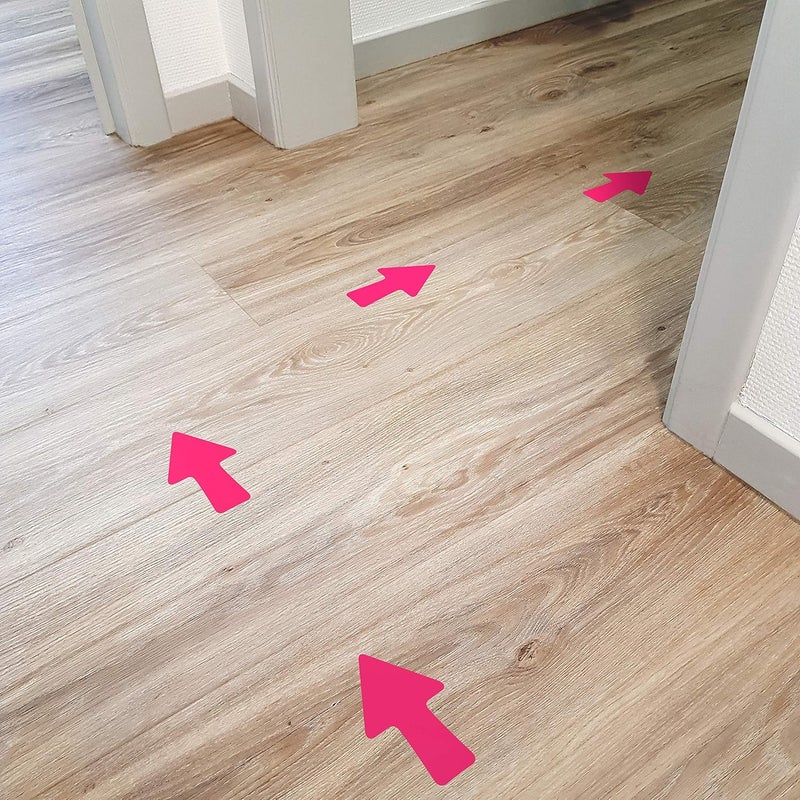 imaggge.com 12 Arrows – Fuchsia – Warning Stickers – Indoor and Outdoor – Directions, Arrow Path, Directions - Image 4