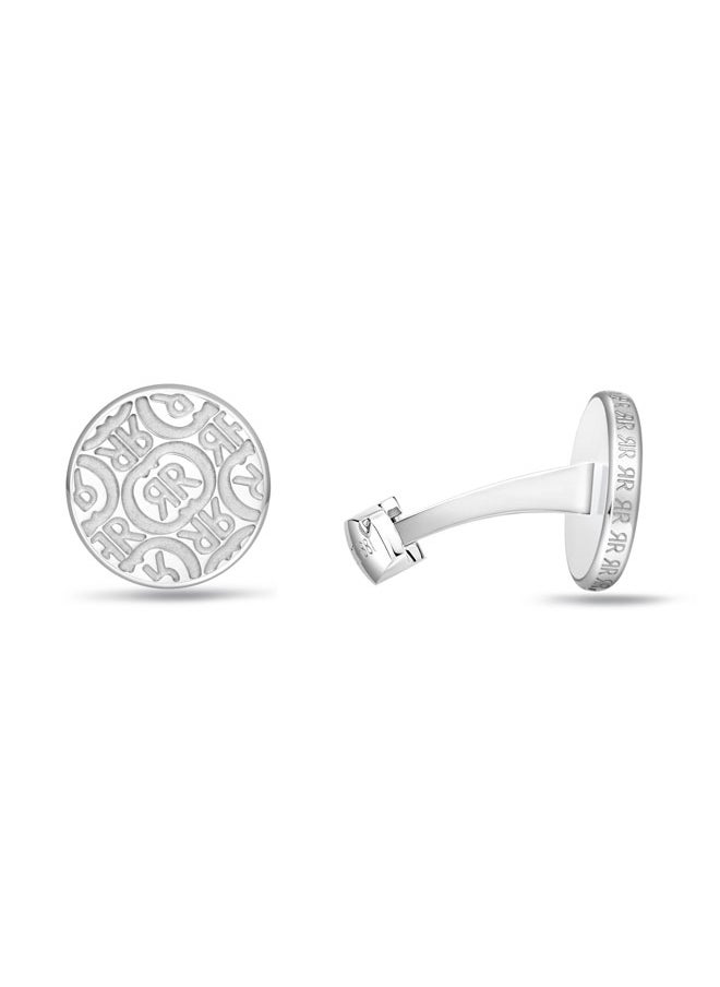CERRUTI 1881 Plaque Logo.2 CufflinksIconic CRR BrandingConfident and Stylish Accessory for Men  - Image 2