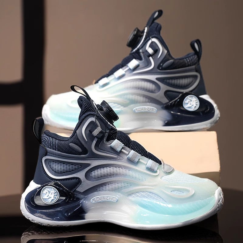 Azta Co-Branded Kidsren'S Shoes Boys 2025 Spring New Boys' Kidsren'S Shoes Medium And Large Kidsren'S Running Basketball Shoes Trendy - Image 5