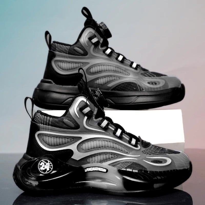 Azta Co-Branded Kidsren'S Shoes Boys 2025 Spring New Boys' Kidsren'S Shoes Medium And Large Kidsren'S Running Basketball Shoes Trendy - Image 3