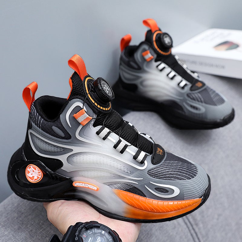 Azta Co-Branded Kidsren'S Shoes Boys 2025 Spring New Boys' Kidsren'S Shoes Medium And Large Kidsren'S Running Basketball Shoes Trendy - Image 1