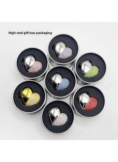 Generic Crystal USB Flash Disk Brick-inlaid Heart-shaped USB Flash Disk 32G Creative Jewelry 64G Brick Gift USB Flash Disk High Speed 3.0logo-Color:Red-Capacity:32GB  - Image 2