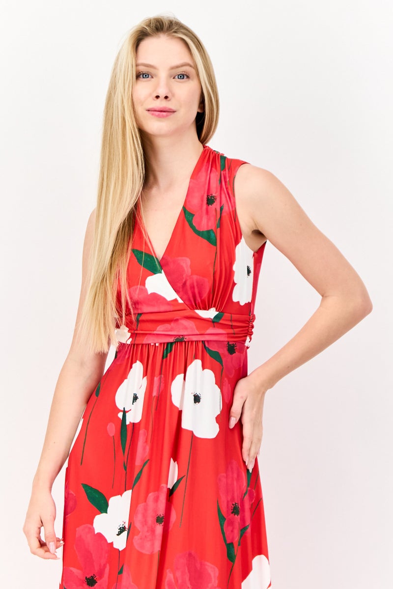 Phase Eight Women Floral Pattern Jersey Maxi Dress, Multicolor - Image 3