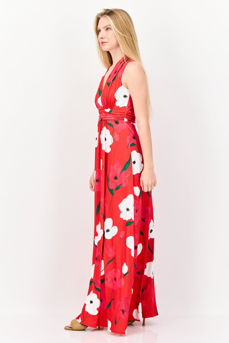 Phase Eight Women Floral Pattern Jersey Maxi Dress, Multicolor - Image 4