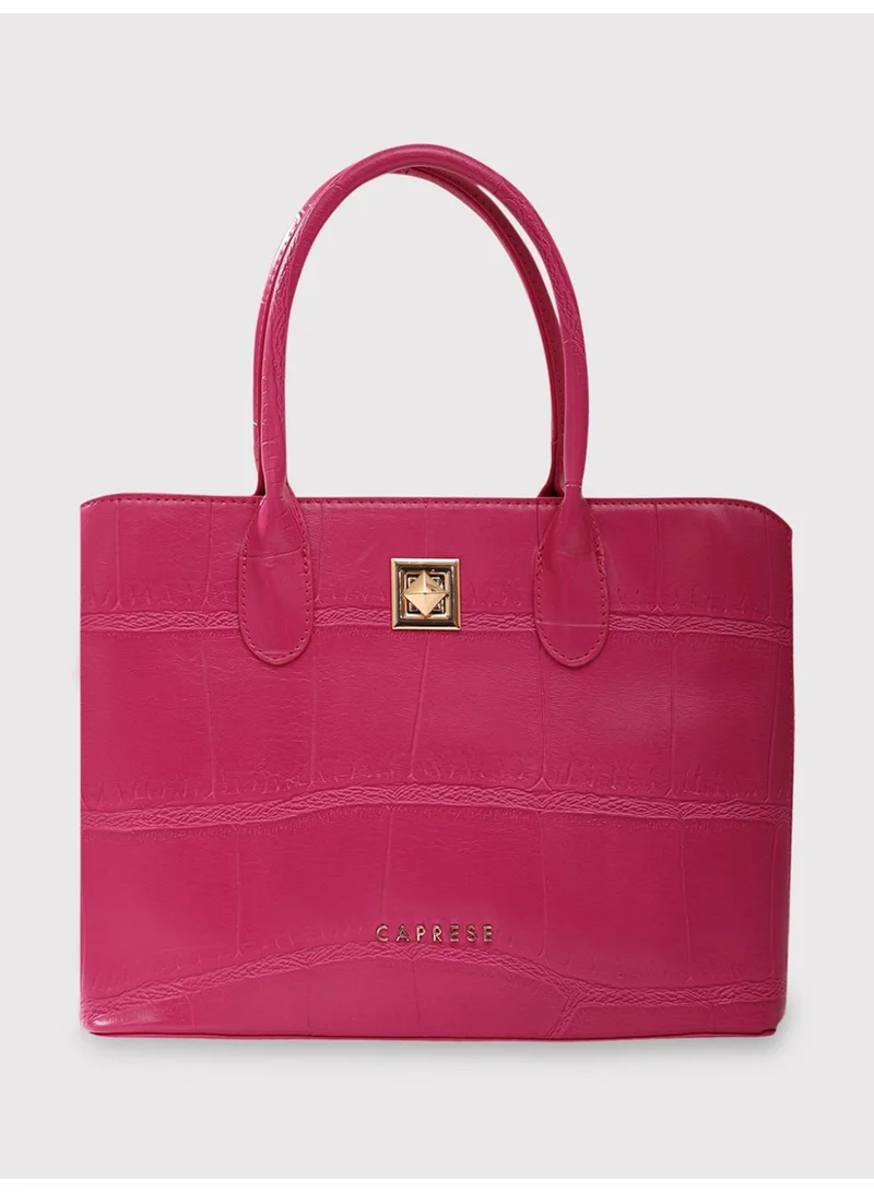 CAPRESE MINK SATCHEL SMALL FUCHSIA