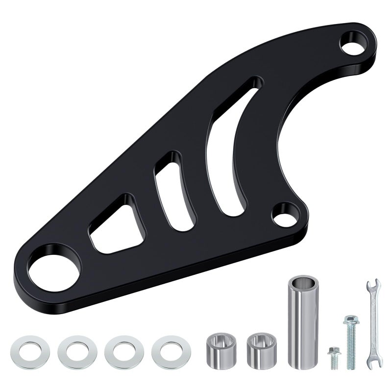 XIKOBY Mini Bike Hydraulic Brake Bracket Kit Compatible with Coleman CT100U 98cc 30HP Minibike Powersport Rear Brake Caliper Mount Replacement Parts Black - Image 3