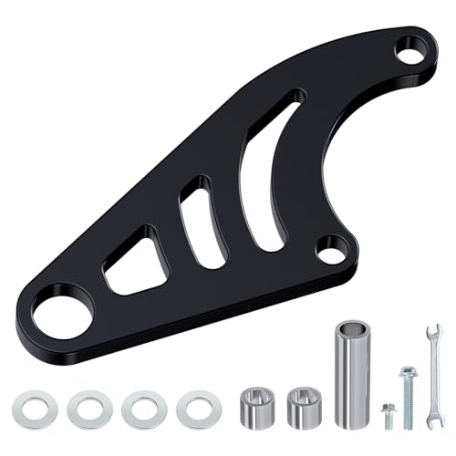 XIKOBY Mini Bike Hydraulic Brake Bracket Kit Compatible with Coleman CT100U 98cc 30HP Minibike Powersport Rear Brake Caliper Mount Replacement Parts Black - Image 1
