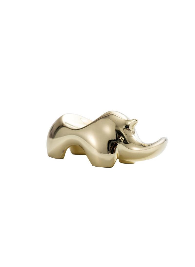 Y&D Animal Chopsticks Holder Dual-purpose Japanese Knife, Fork And Spoon Holder Chopsticks Holder Metal Spoon Storage Hotel Chopsticks Pillow Gold-Gold  - Image 4