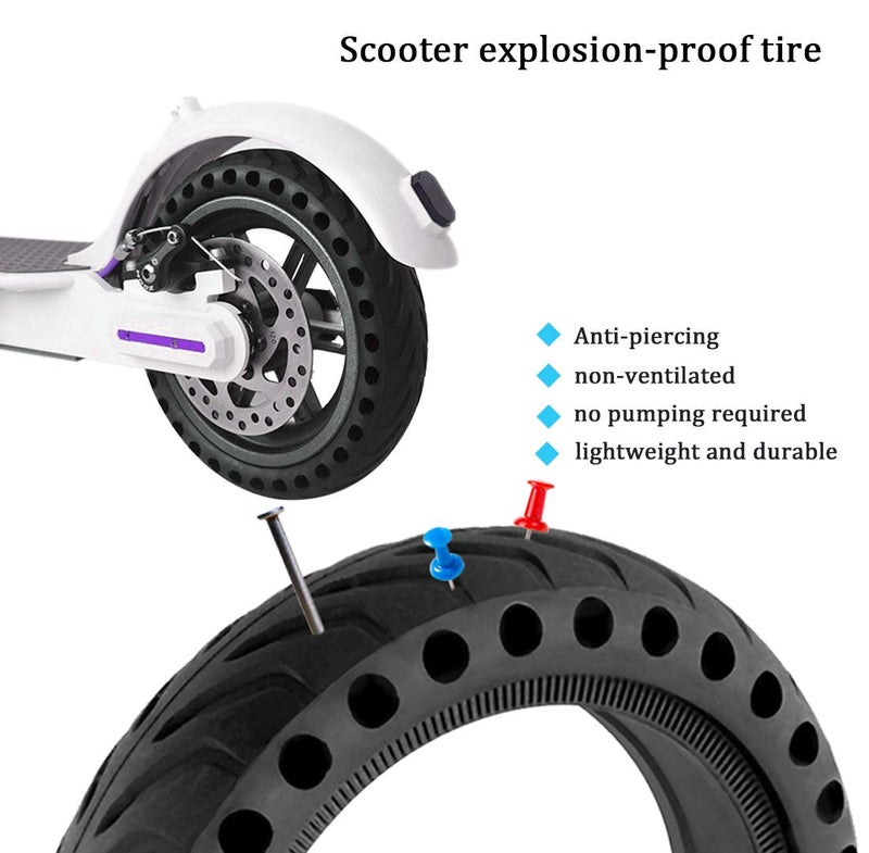 Together-life Solid Tires for Xiaomi m365 Electric Scooter Mijia M365, Gotrax GXL V2, 8.5 Inches Electric Scooter Wheels Front or Rear Replacement Honeycomb Solid Tires - Image 5