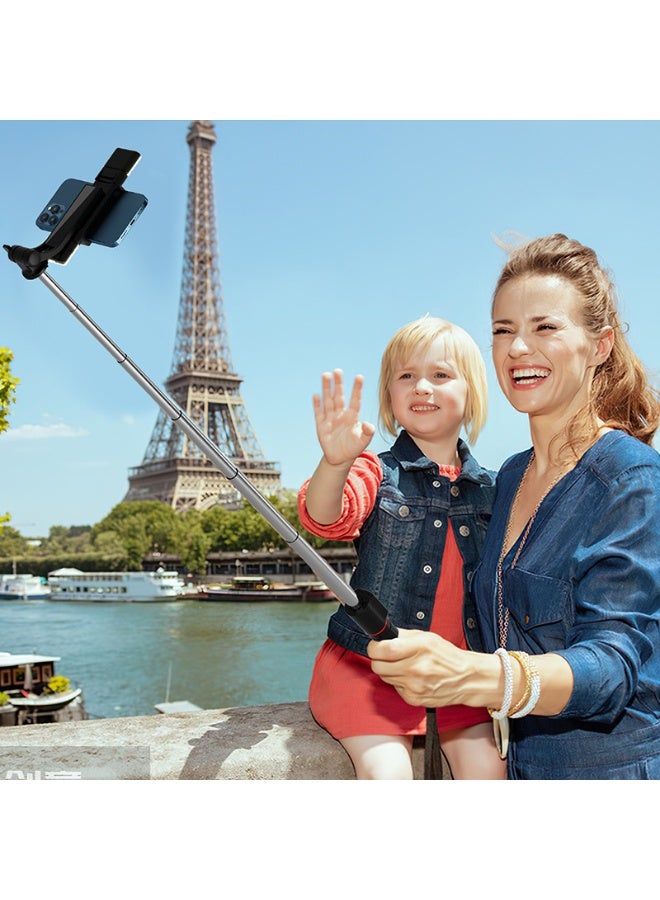 62" Phone Tripod, Tripod for iPhone & Selfie Stick Tripod with Remote, Extendable Phone Tripod Stand & Travel Tripod, Solidest Cell Phone Tripod Compatible with iPhone/Android - Image 2