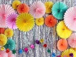 3A Featuretail Decorative Paper Fan Set for Birthday/Anniversary/Baby Shower/Backdrop Decoration and Paper Fan Craft (Set of 12pc, Multicolort) - Image 2