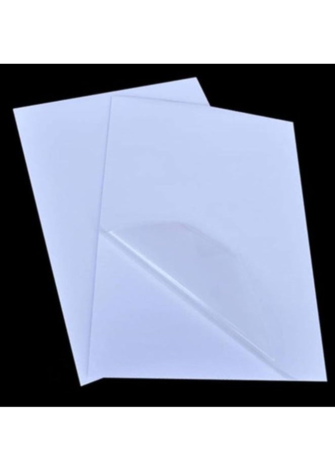 JOJO Jojo Transparency Clear High Glossy A4 Sticker Labels Synthetic Paper Label Inkjet Clear Label Sheets for Inkjet Printer- 50 sheets Pack [EBOS-ST026B]  - Image 3
