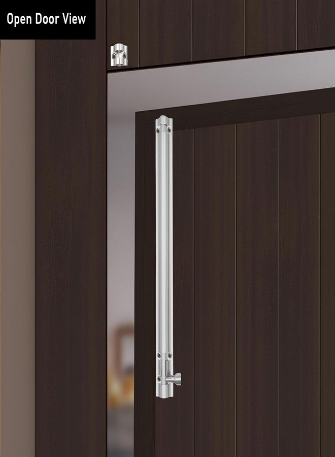 DHSVS Aluminium Tower Bolt SS Finish I 24 Inch with SS Rod I Anti-Corrosion Tower Bolts for Bathroom,Kitchen,Wardrobe, Office Doors(Pack of 1) - Image 5