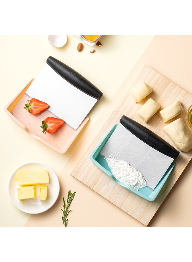 Dough Pastry Chopper Scraper Multi-functional Baking Utensil for Bread Pizza - Image 2