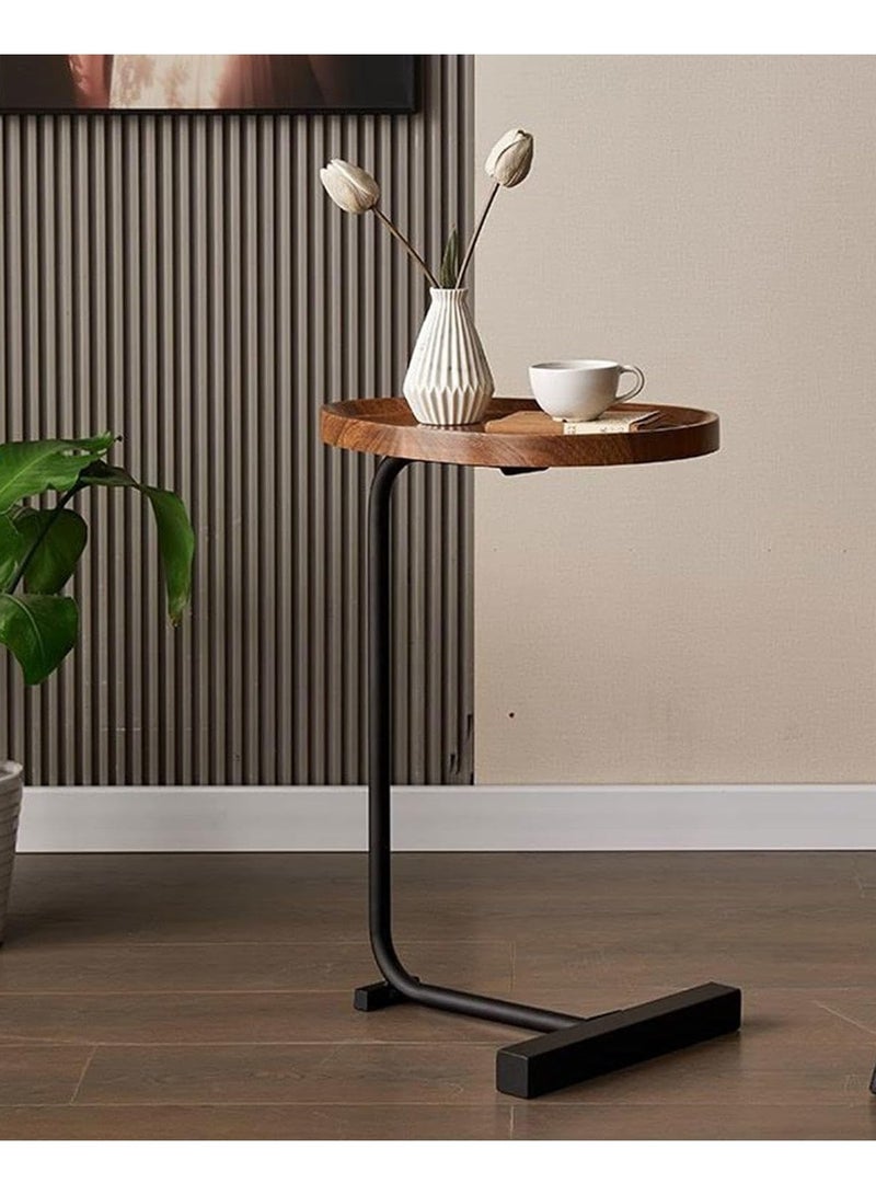 DubaiGallery Oval Coffee Table Decor, Contemporary Coffee Table, Portable Side Table, Small Side Table with Storage, Small Side Tables for Small Spaces - Image 2