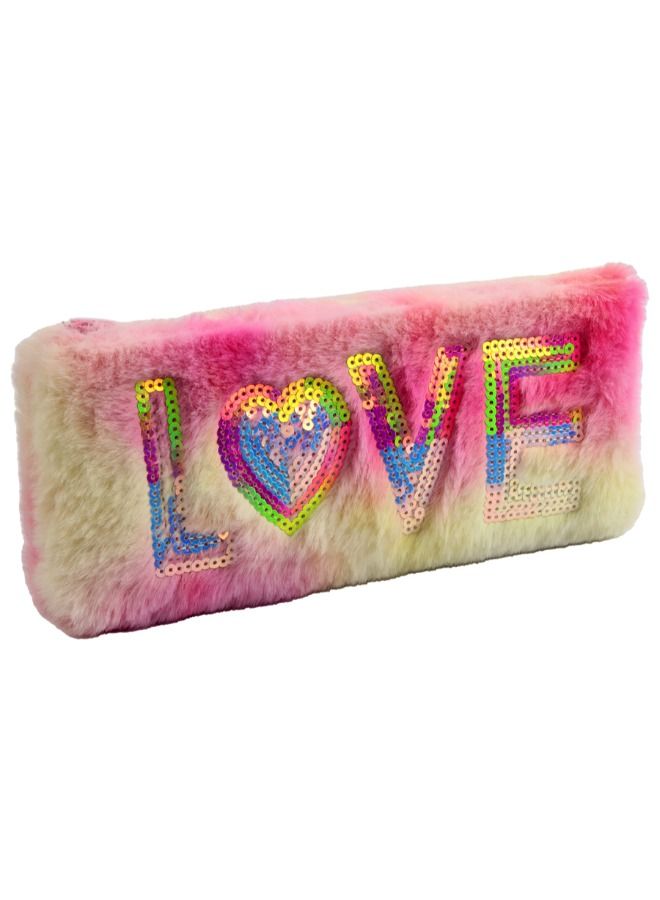 AG PENCIL CASE FUR 1 ZIPPER LOVE