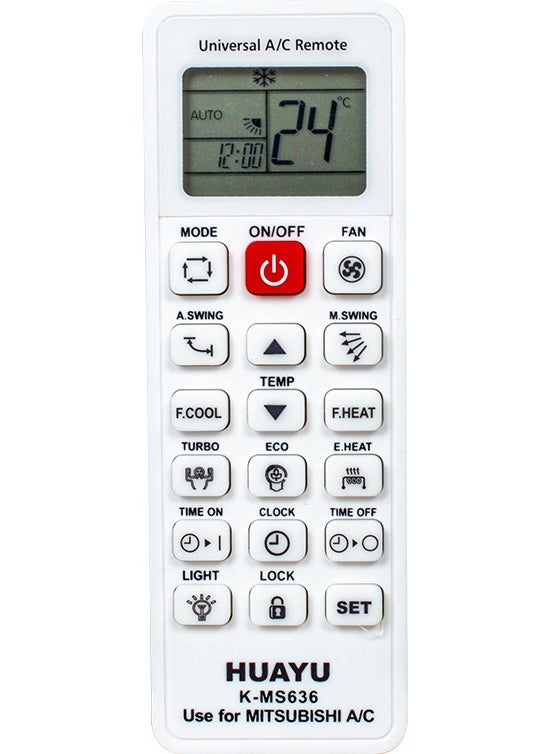 Huayu - Kk K-MS636 Mitsubishi Universal Smart Air Conditioner Remote - Image 1