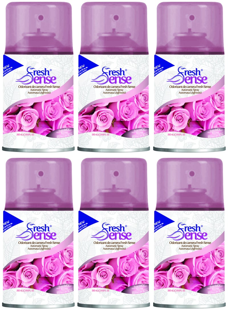 ROSE Refill - PACK of 6 x 260ml - Automatic Spray Auto Spray Air Freshener for Home Bathroom Toilet Office Neutralizes Bad Odors FRESH SENSE - pzsku/ZFF334728FFFC2D54DFE3Z/45/_/1733463110/48c3d3b4-2469-490e-986f-8ac0a50b145b