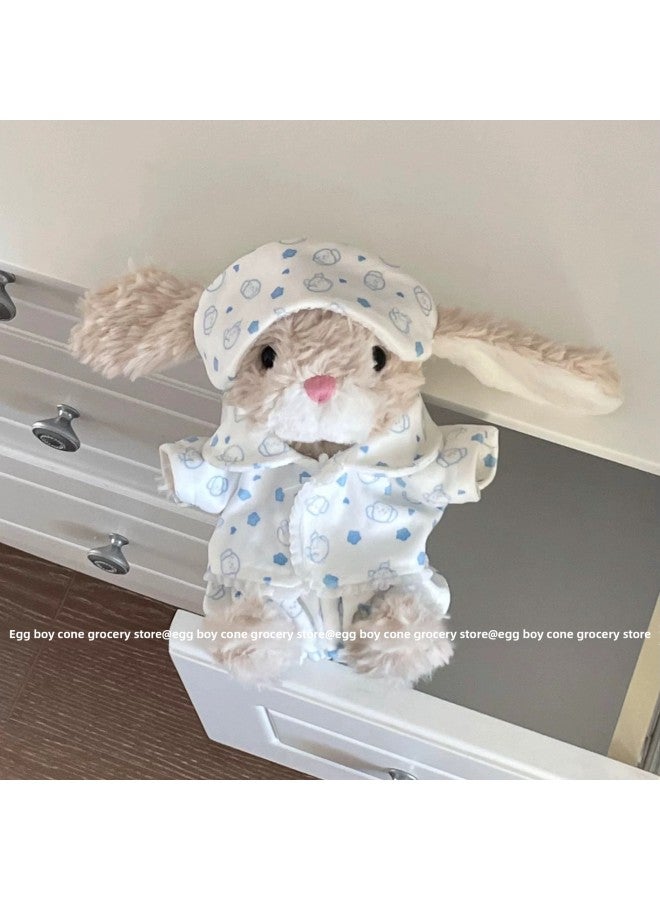 [clothes Only] Jellycatyummy Rabbit Clothes Curly Piggy Puppy Doll Goggles Pajamas Dress-Specification:[only Clothes, Not Including Dolls] Suitable For Dolls Within 20cm-Colour:Pink Fisherman Hat + Rat Overalls Suit (doll Not Included) - Image 3