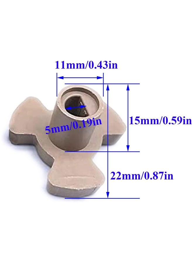 قطعتان من عمود الميكروويف مقاس 0.59 بوصة، وصلة قرص دوار للميكروويف، وصلة دعم دليل أسطوانة فرن الميكروويف الصغير، عمود صينية وصلة دعم - Image 5