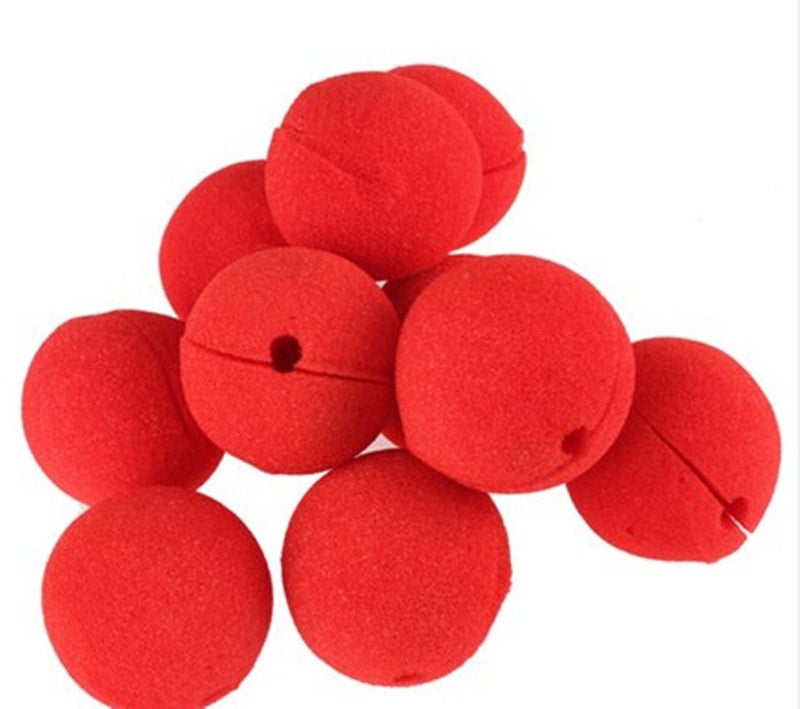 he andi heandi 12pcs Foam Clown Nose Circus Party Halloween Costume Red Red - Image 2