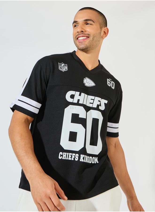 Styli - NFL Chiefs Mesh Oversized Jersey T-Shirt - Image 1