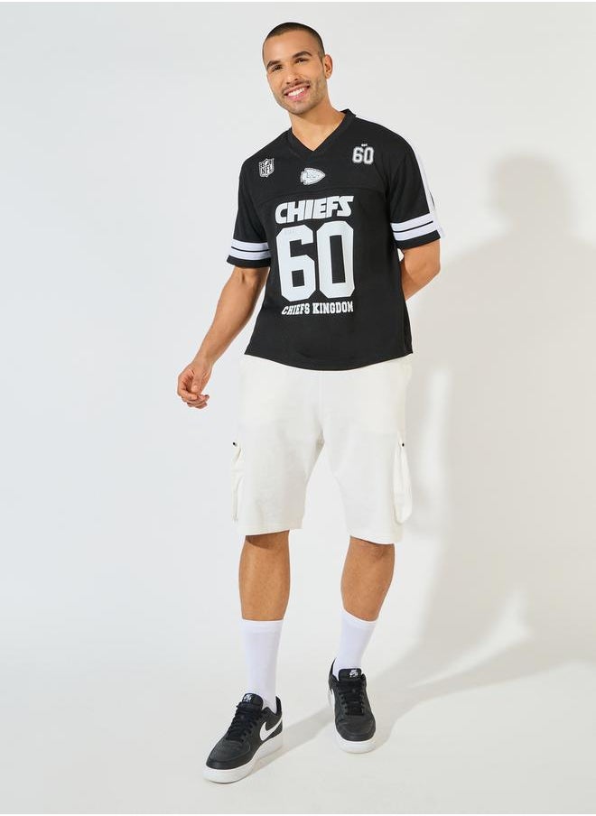 Styli - NFL Chiefs Mesh Oversized Jersey T-Shirt - Image 1