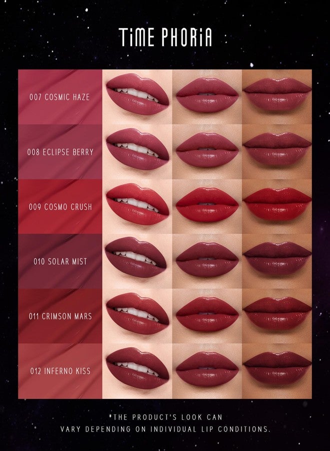 TIMEPHORIA Spectra Ultra Stay-Color Transfer Proof Lip Vinyl 012 Inferno Kiss-Deep Burgundy Red Long Lasting Liquid Lipstick, High Coverage Semi-Shine Finish, Zero Transfer Kiss Proof, Lightweight - Image 4