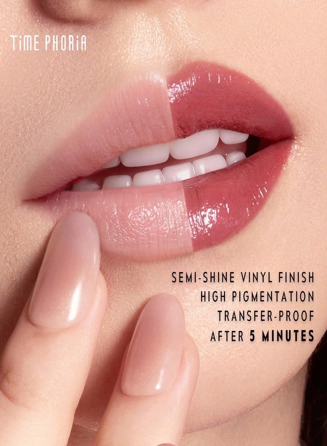 TIMEPHORIA Spectra Ultra Stay-Color Transfer Proof Lip Vinyl 012 Inferno Kiss-Deep Burgundy Red Long Lasting Liquid Lipstick, High Coverage Semi-Shine Finish, Zero Transfer Kiss Proof, Lightweight - Image 5