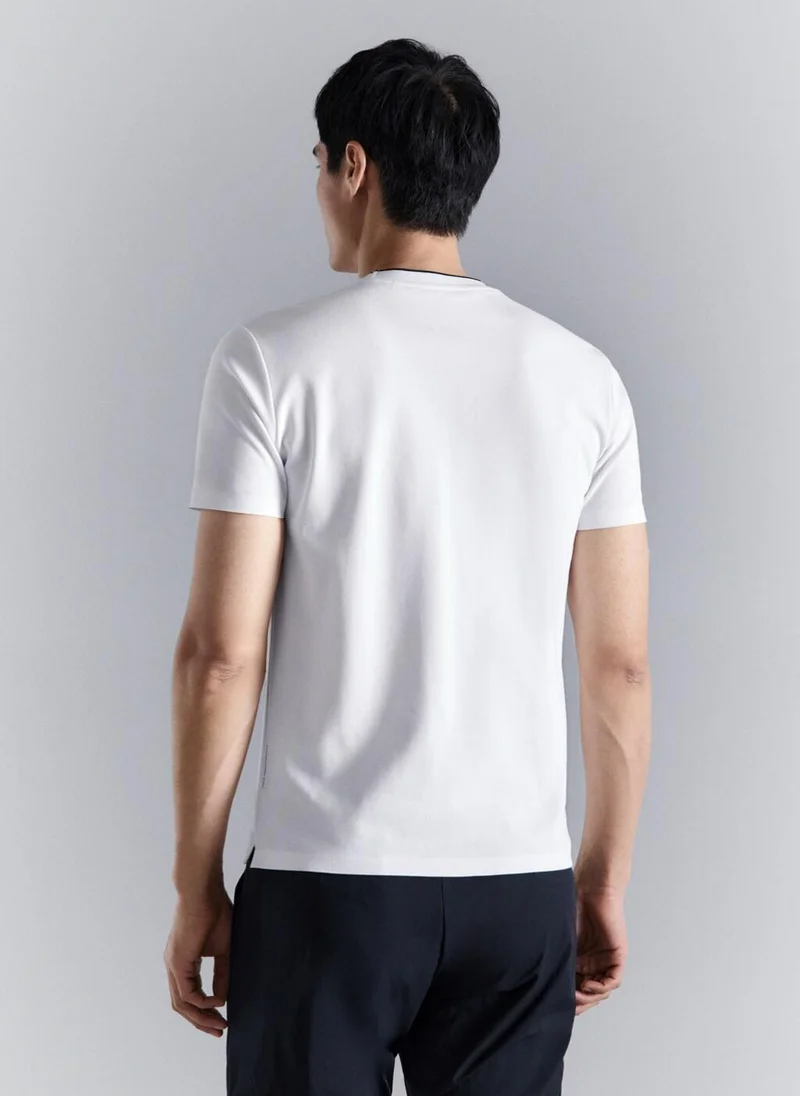 Mango Man Slim fit comfort stretch Coolmax ® T-shirt