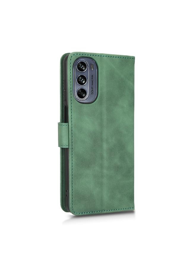 S-TOP Case For Motorola Moto G62 Skin Feel Magnetic Flip Leather Phone Case - Image 3