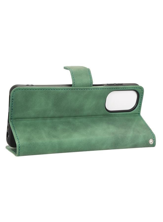 S-TOP Case For Motorola Moto G62 Skin Feel Magnetic Flip Leather Phone Case - Image 5