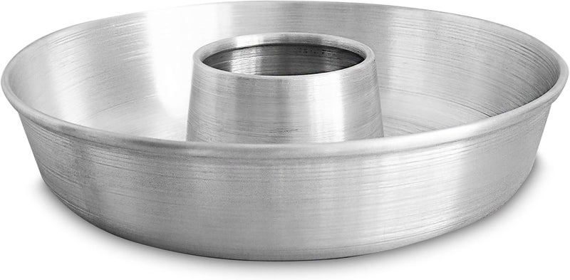 GLOBE ROCKET Aluminum Ring Cake Pan (11.2 in) - Fluted Tube Pan for Baking Pound Cake - Flan Mold - Molde para Chocoflan and Pasteles - Image 1